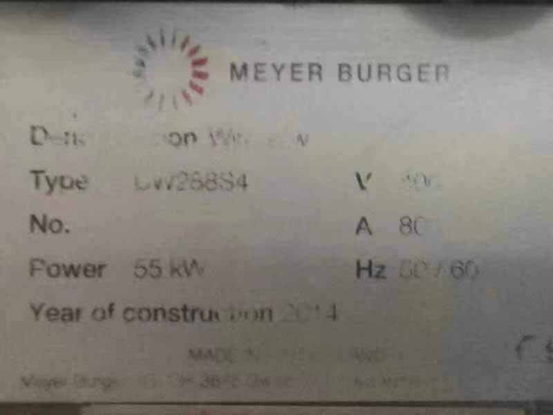 사진 사용됨 MEYER BURGER DW 288 S4 판매용