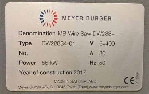 圖為 已使用的 MEYER BURGER DW 288 S4 待售