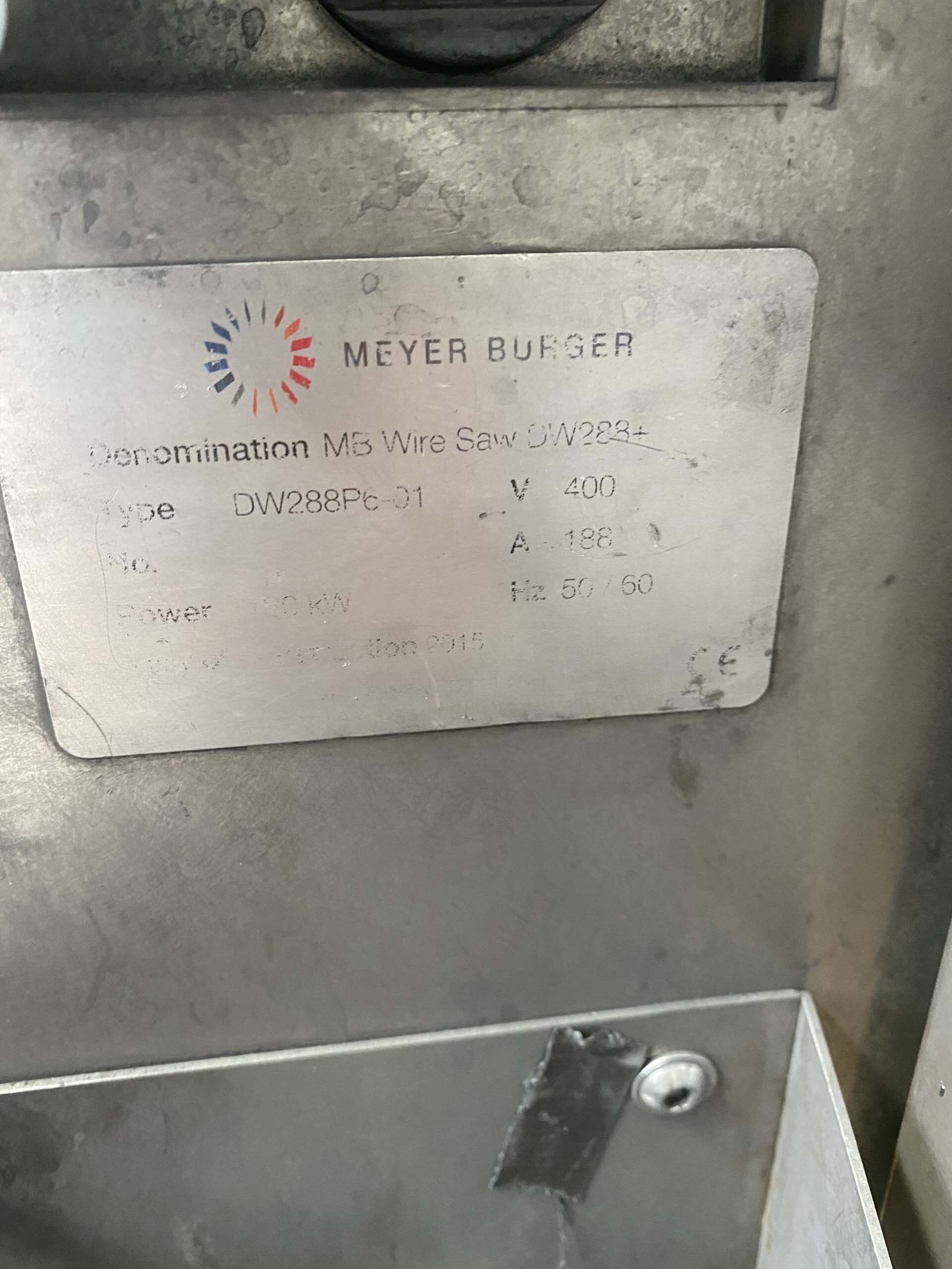 图为 已使用的 MEYER BURGER DW 288 待售