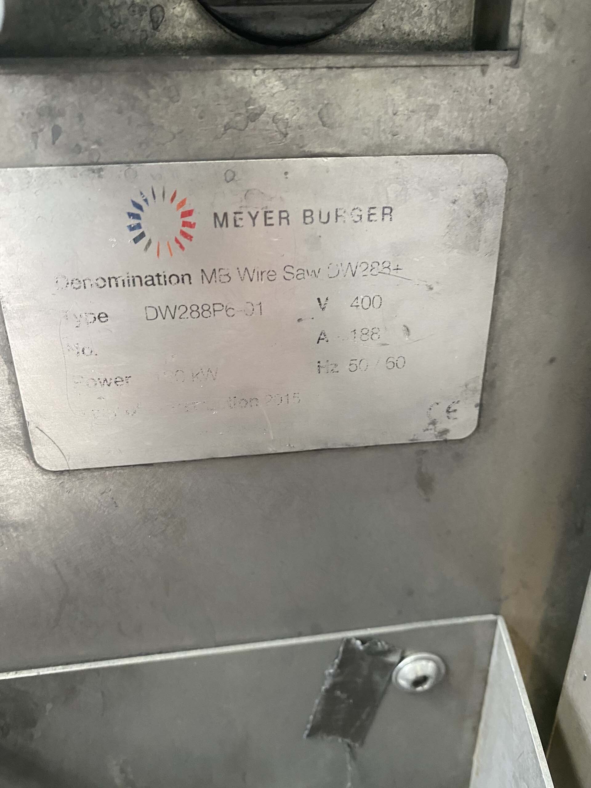 Photo Used MEYER BURGER DW 288 For Sale