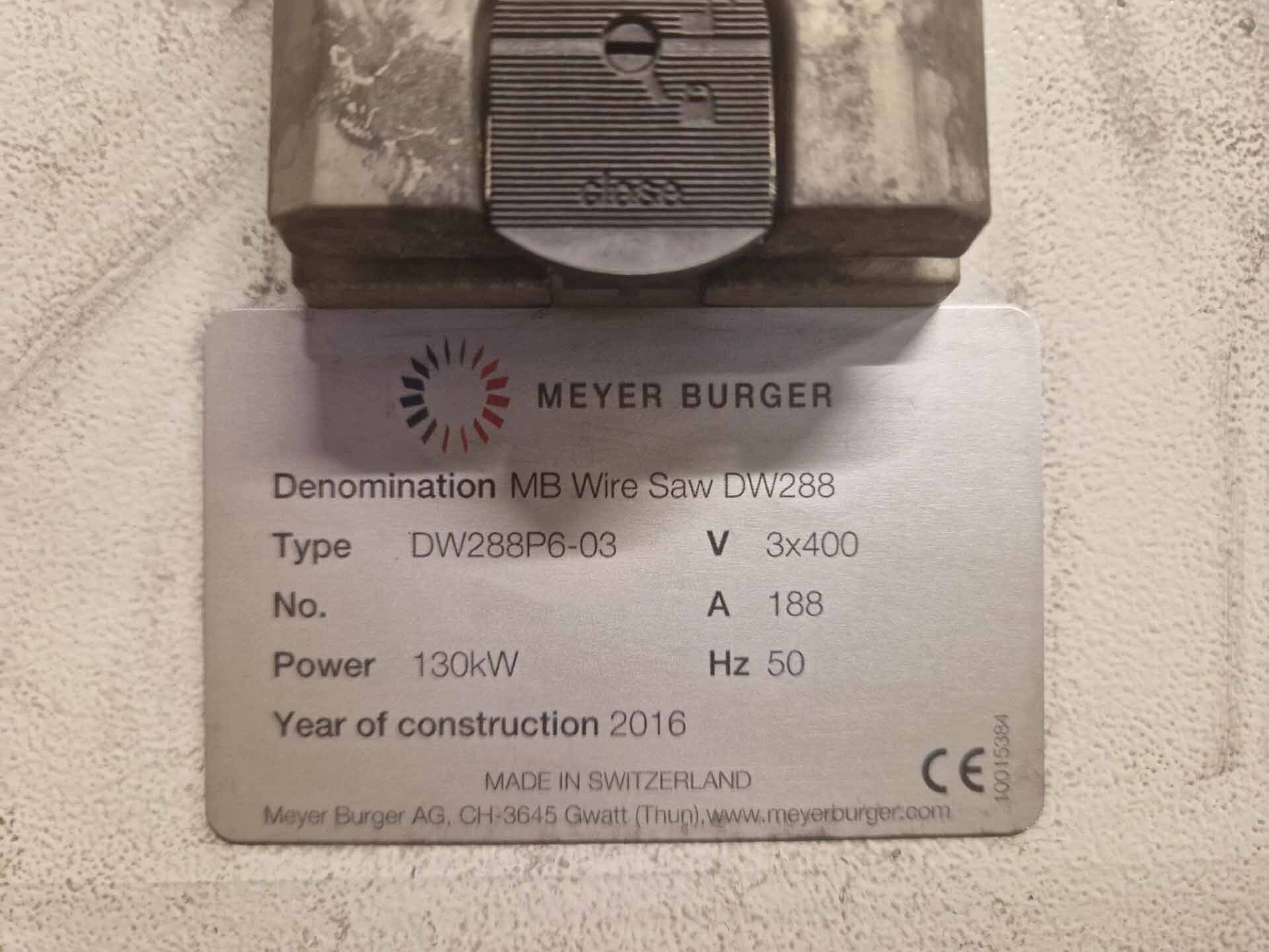 Photo Used MEYER BURGER DW 288 For Sale