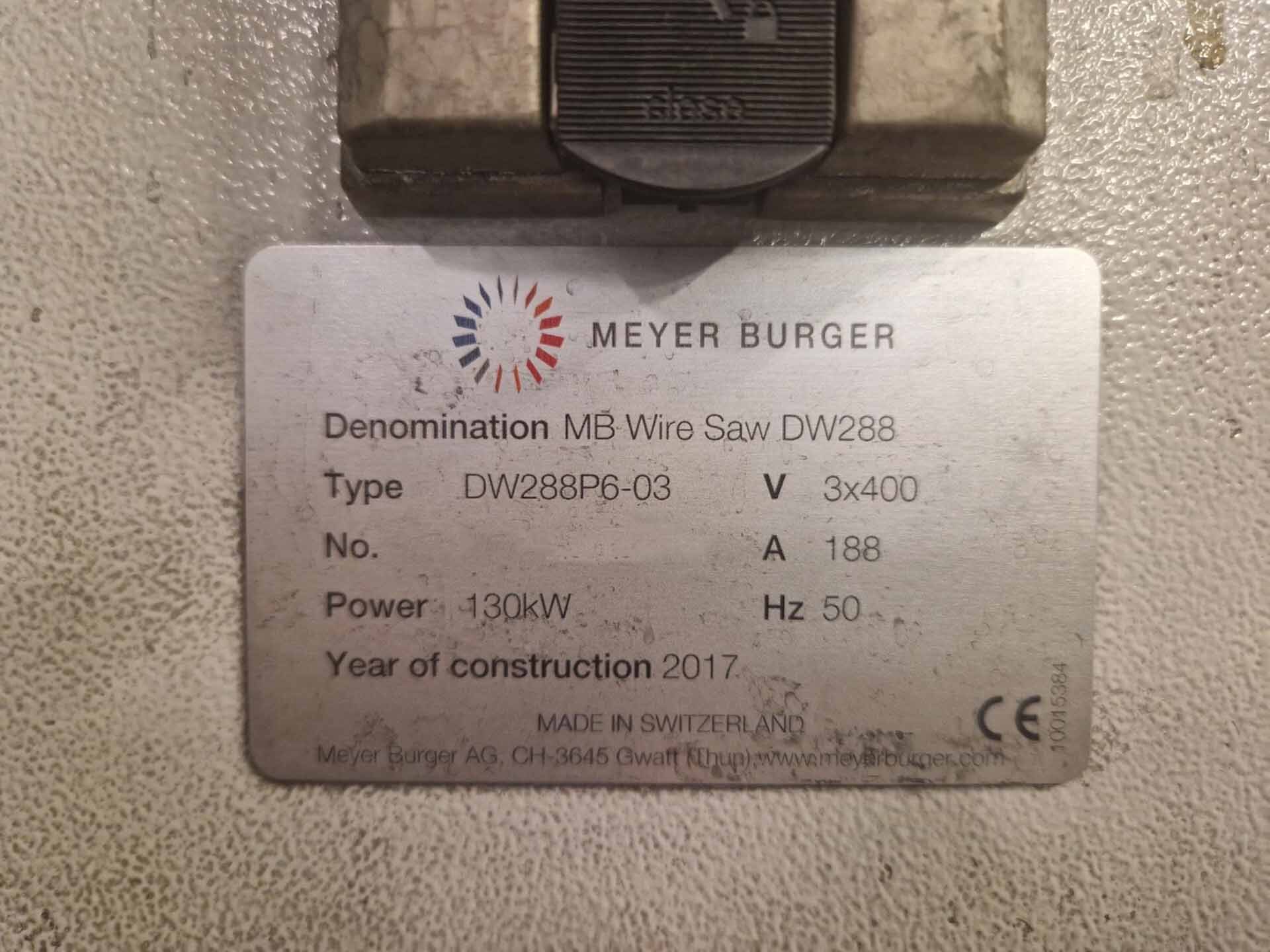 Photo Used MEYER BURGER DW 288 For Sale