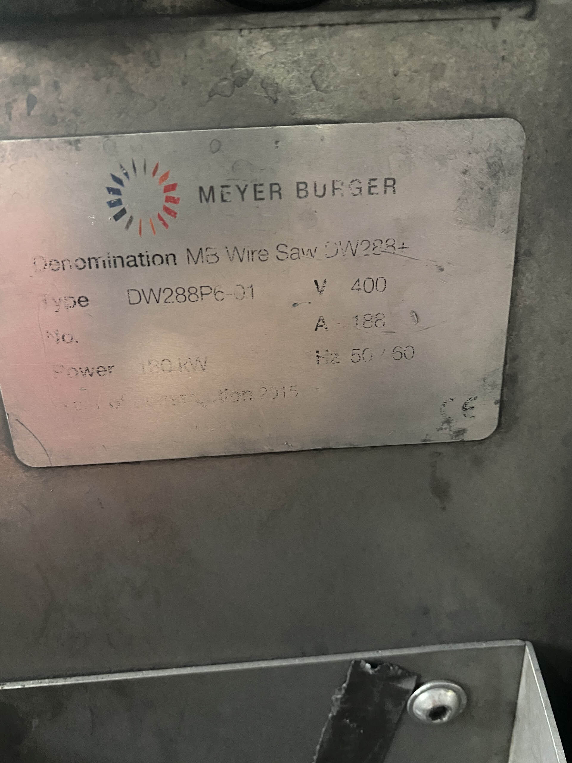 图为 已使用的 MEYER BURGER DW 288 待售