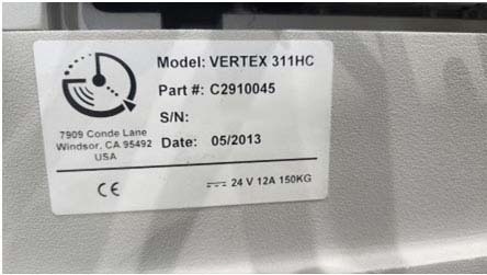 圖為 已使用的 MICRO VU Vertex 311 HC 待售