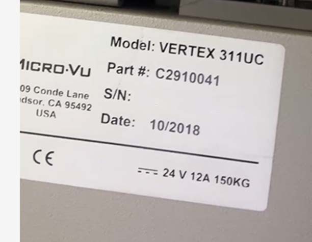 图为 已使用的 MICRO VU Vertex 311UC 待售
