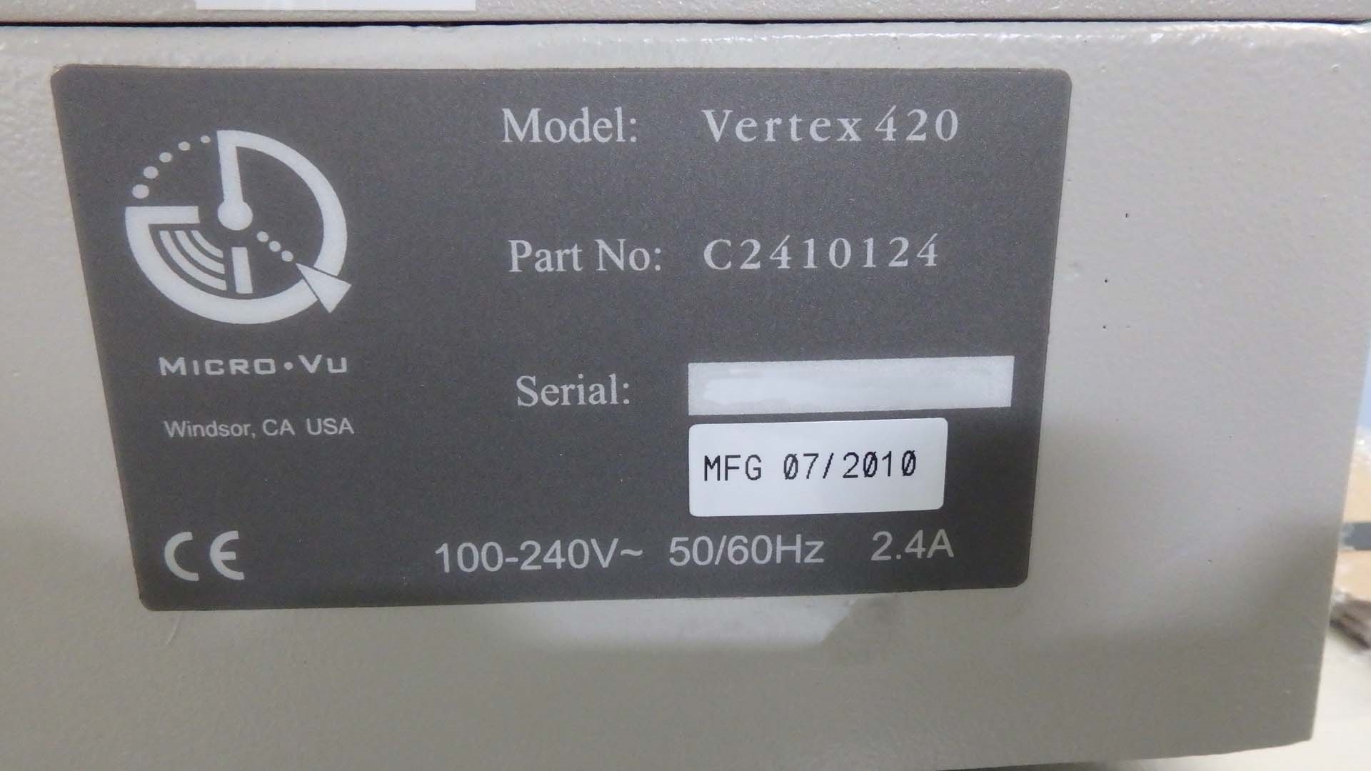圖為 已使用的 MICRO VU Vertex 420 待售