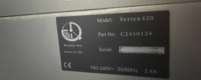 사진 사용됨 MICRO VU Vertex 420 판매용