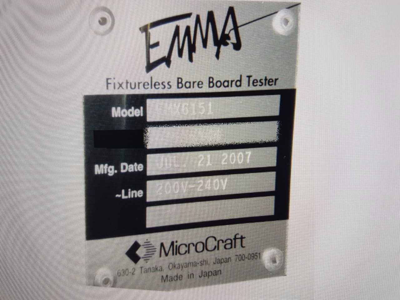 Photo Used MICROCRAFT EMMA MX-6151 For Sale