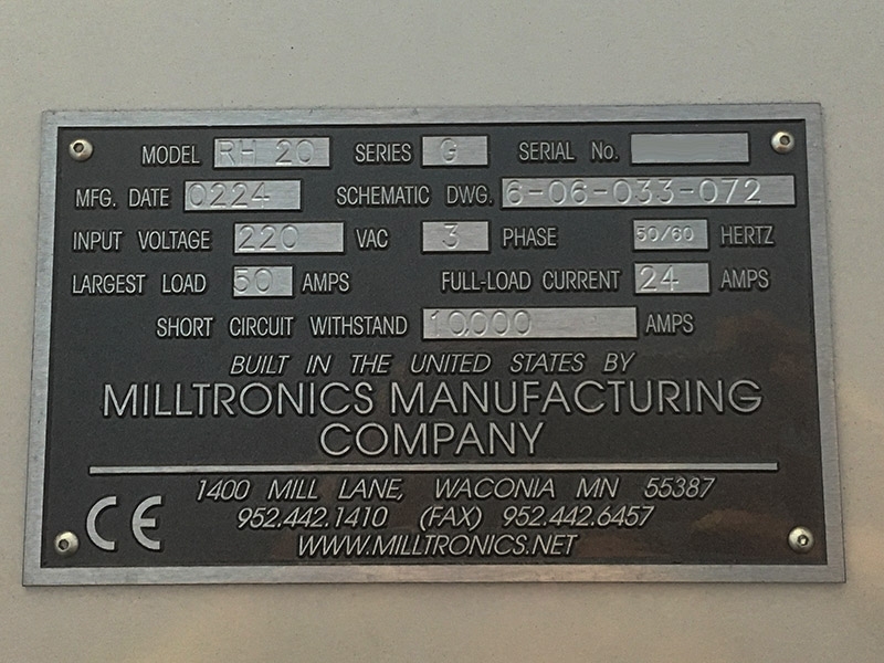 图为 已使用的 MILLTRONICS RH 20 待售