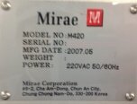 Photo Used MIRAE M 420 For Sale