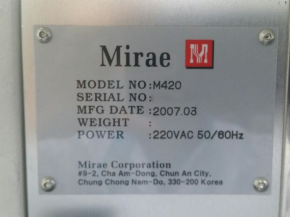 图为 已使用的 MIRAE M 420 待售