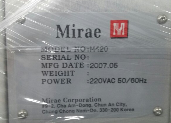 圖為 已使用的 MIRAE M 420 待售