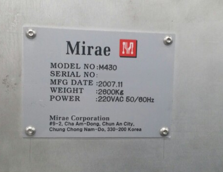 フォト（写真） 使用される MIRAE M 430 販売のために