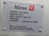 Photo Used MIRAE M 430 For Sale