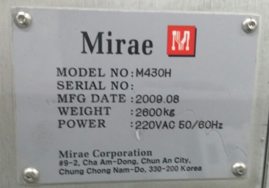 Photo Used MIRAE M 430H For Sale