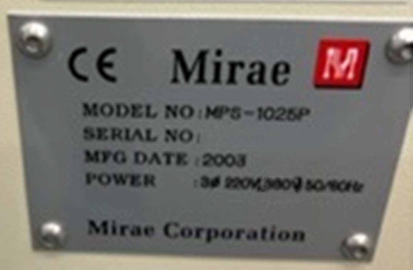 Photo Used MIRAE MPS-1025P For Sale