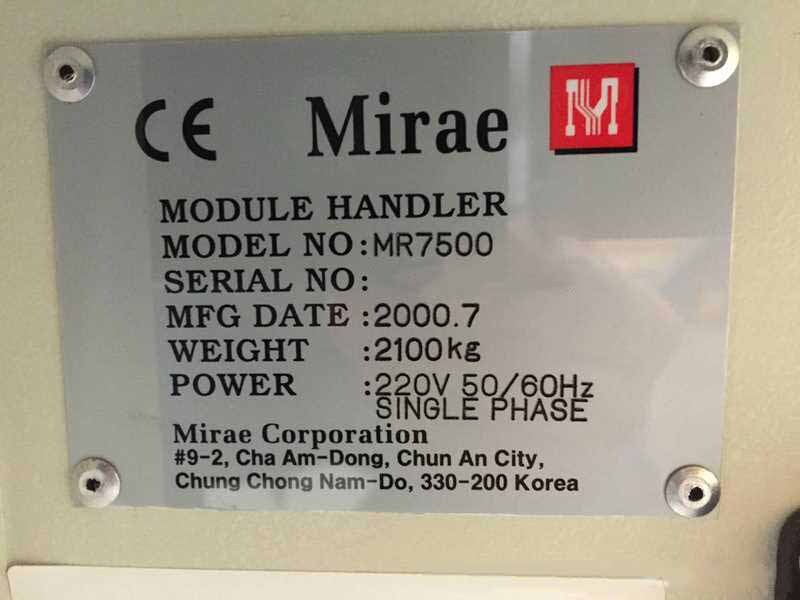 圖為 已使用的 MIRAE MR7500 待售
