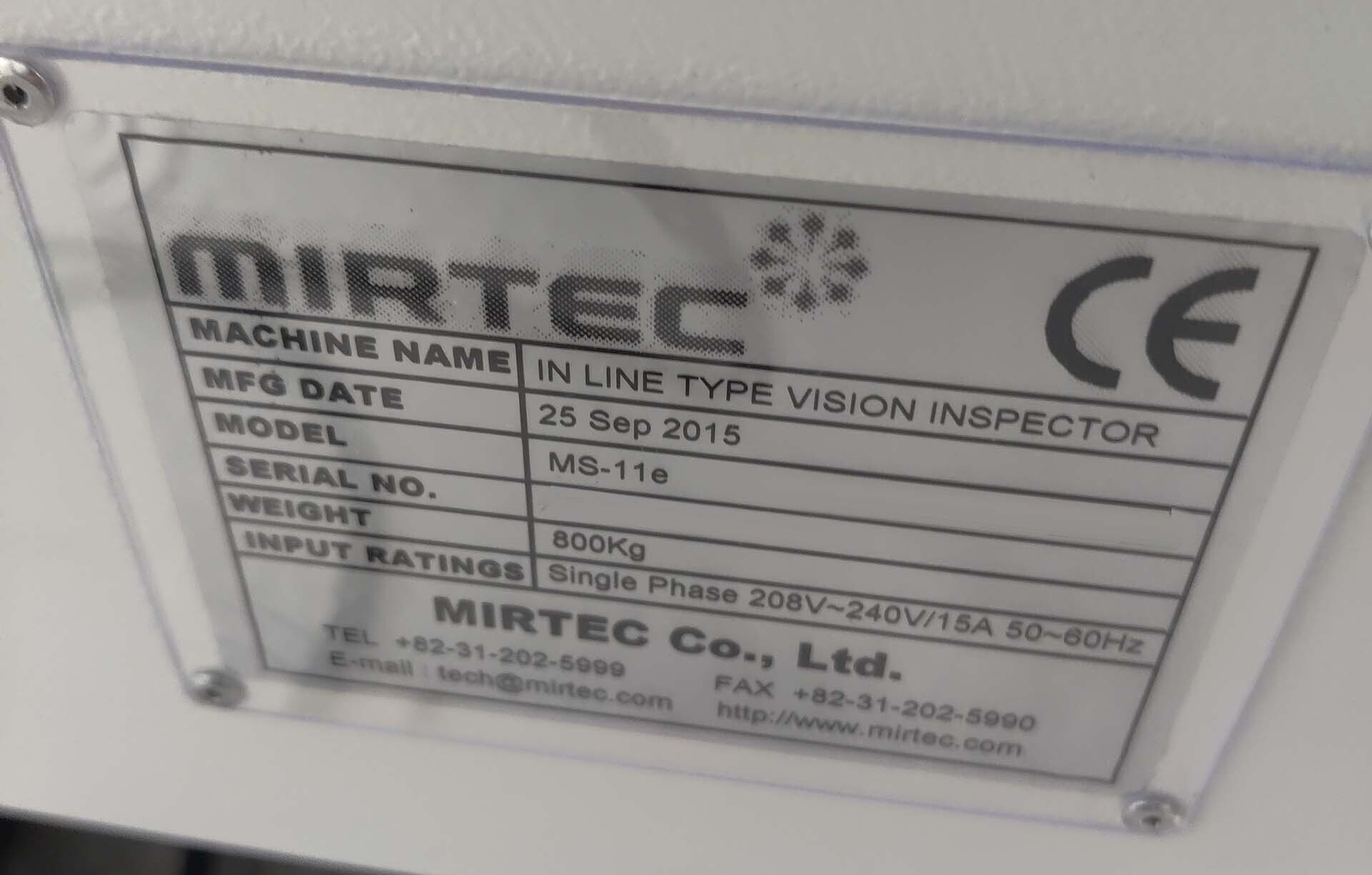 Photo Utilisé MIRTEC MS-11E À vendre