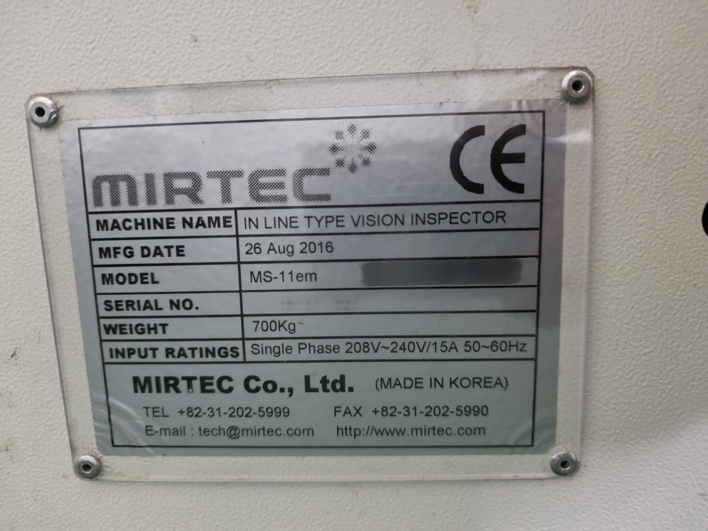 圖為 已使用的 MIRTEC MS-11E 待售