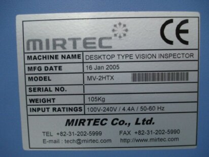 MIRTEC MV-2HTL #185722