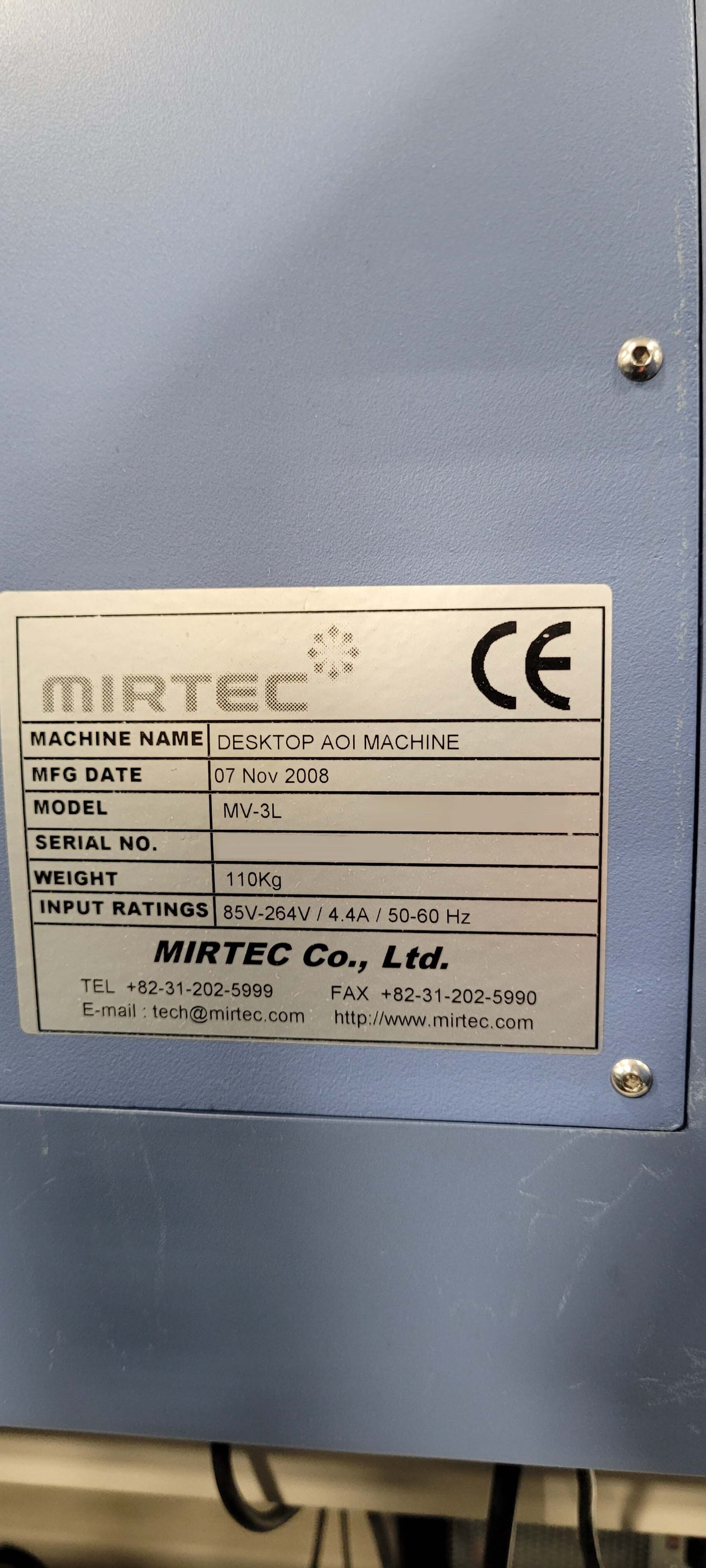 Photo Utilisé MIRTEC MV-3L À vendre