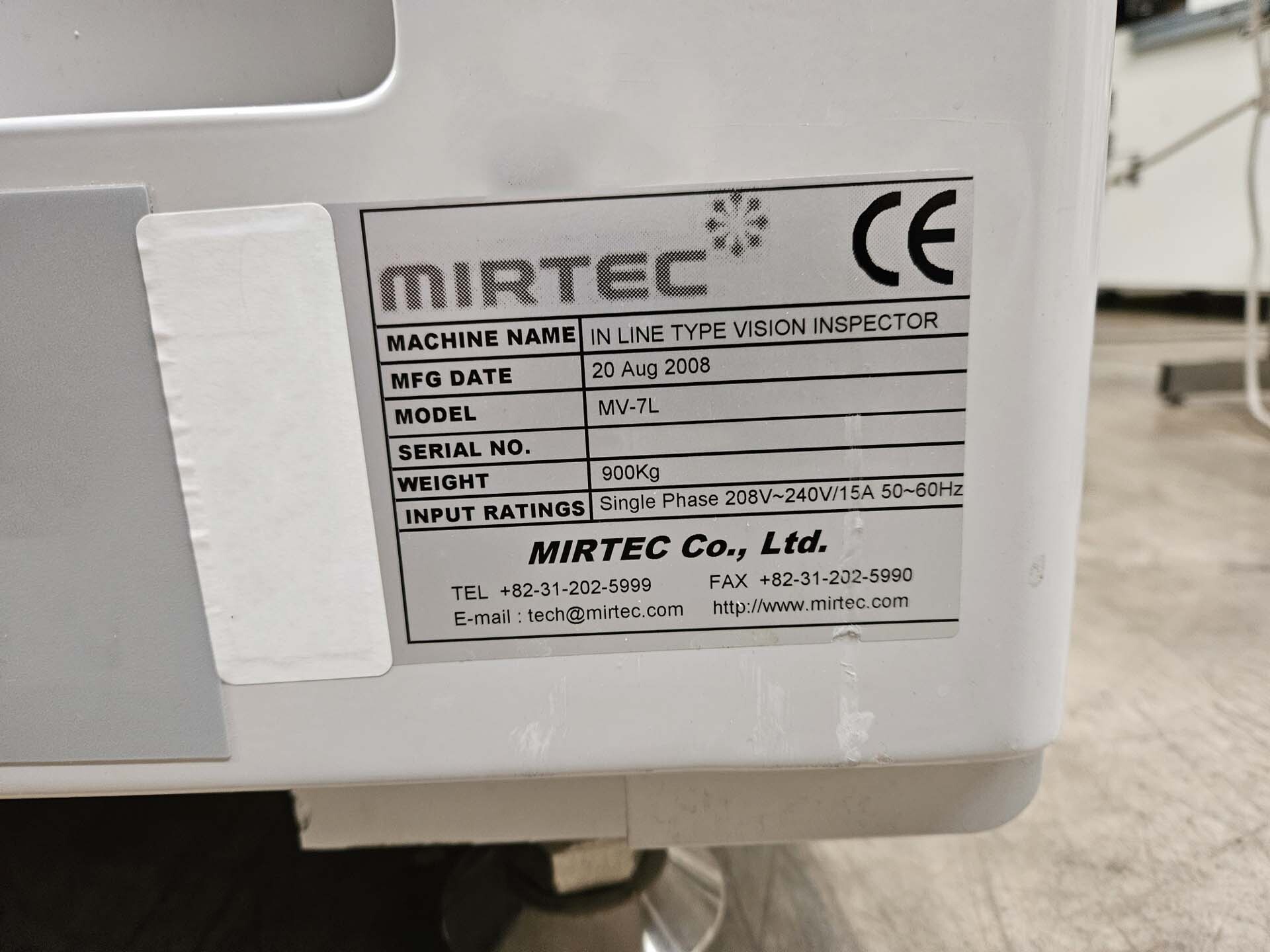 圖為 已使用的 MIRTEC MV-7L 待售