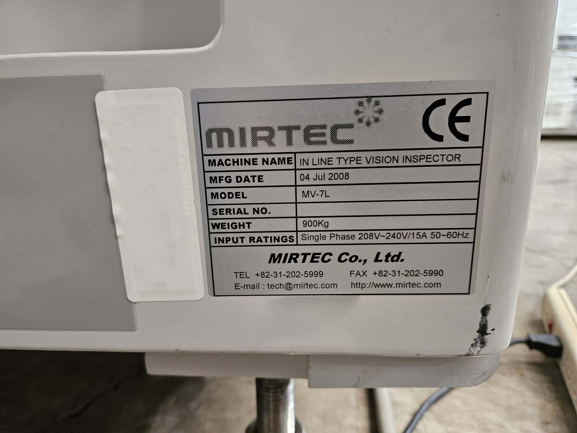图为 已使用的 MIRTEC MV-7L 待售