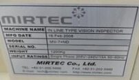 圖為 已使用的 MIRTEC MV-7ND 待售