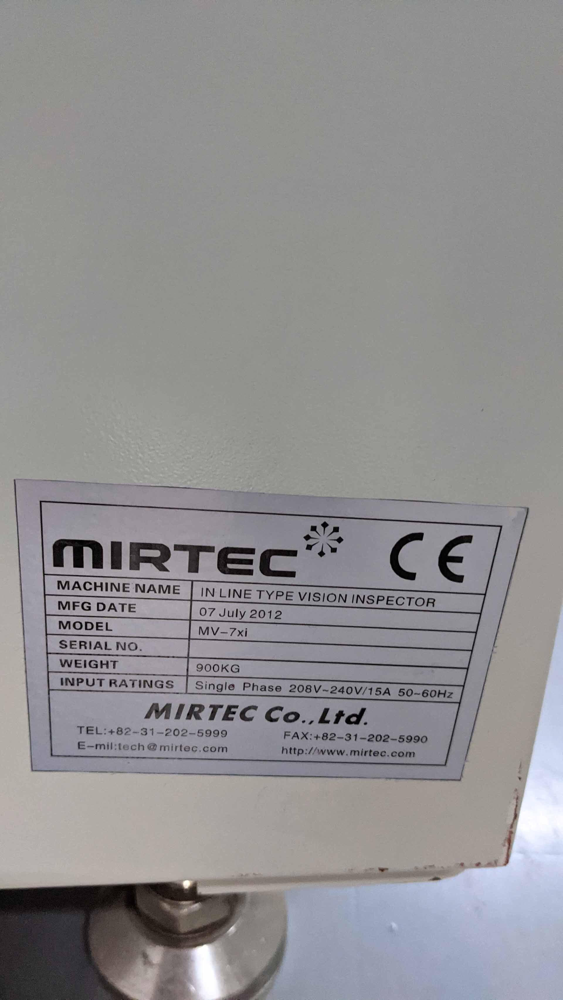 Photo Utilisé MIRTEC MV-7Xi À vendre