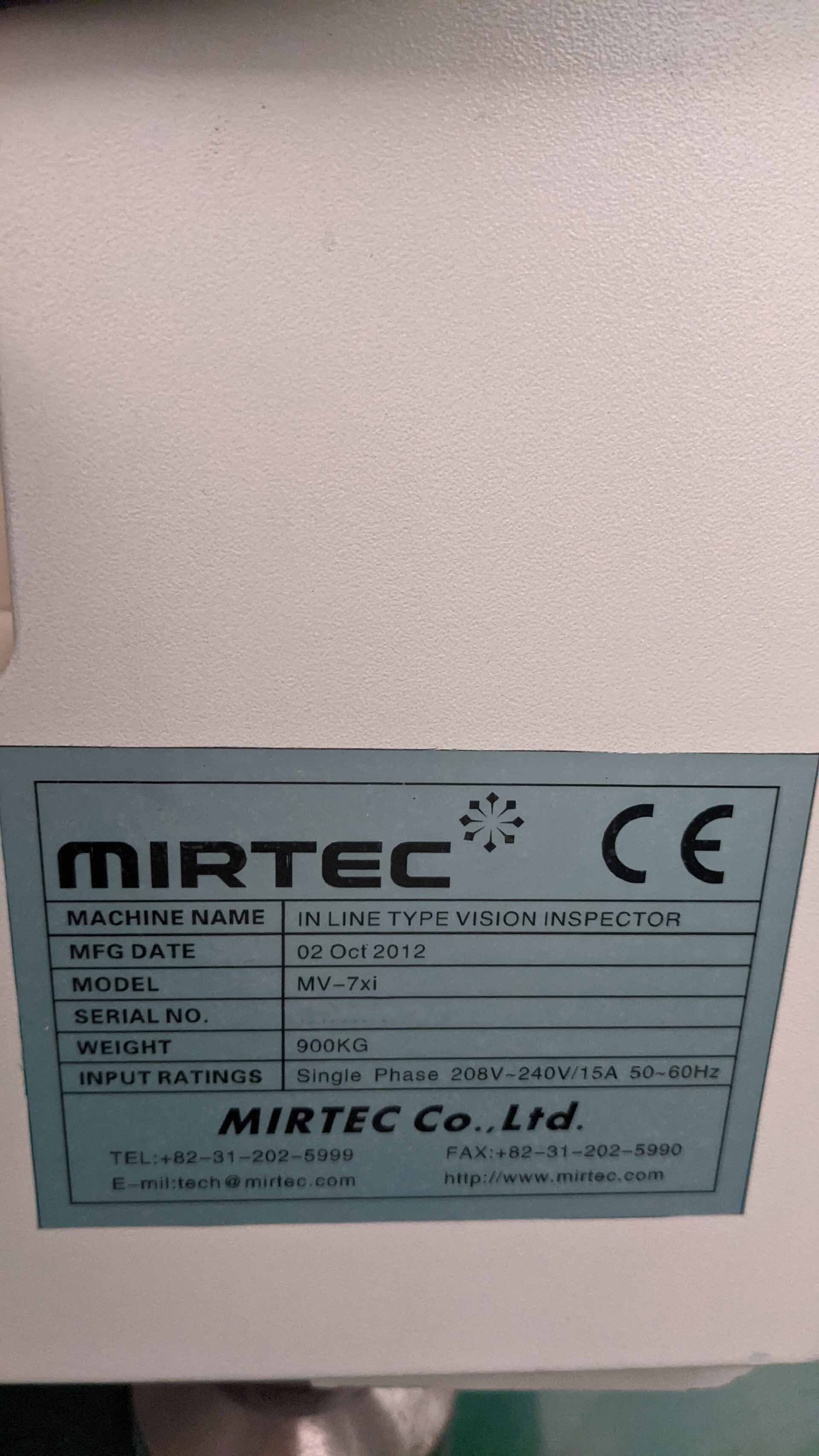 Foto Verwendet MIRTEC MV-7Xi Zum Verkauf