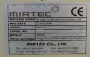 Photo Used MIRTEC MV-7Xi For Sale