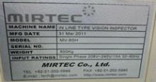 Photo Used MIRTEC MV-8SH For Sale