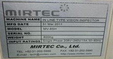 圖為 已使用的 MIRTEC MV-8SH 待售