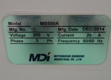MITSUBOSHI DIAMOND INDUSTRIAL / MDI MB500A 劃線/切割機 用於銷售價格 #293815052 ...