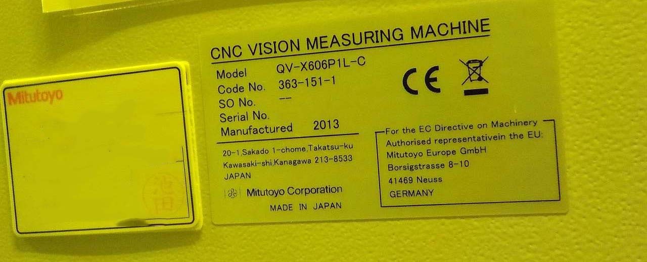 圖為 已使用的 MITUTOYO QV-X606P1L-C 待售