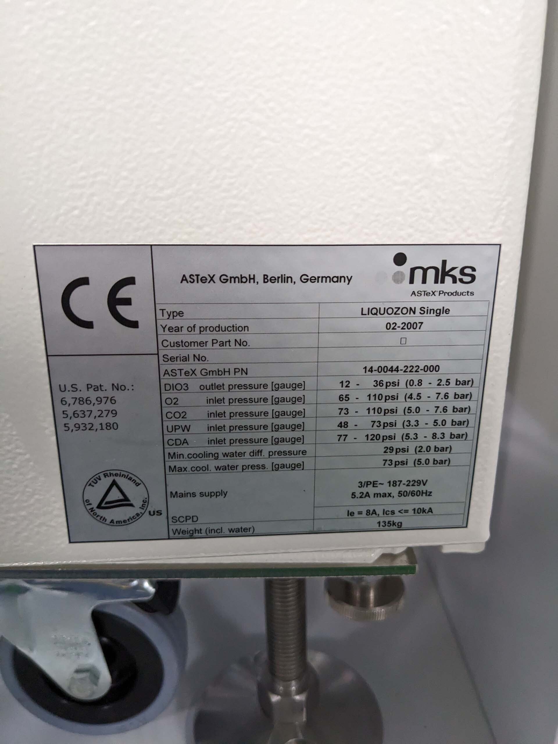 圖為 已使用的 MKS / ASTEX AX 8407 待售