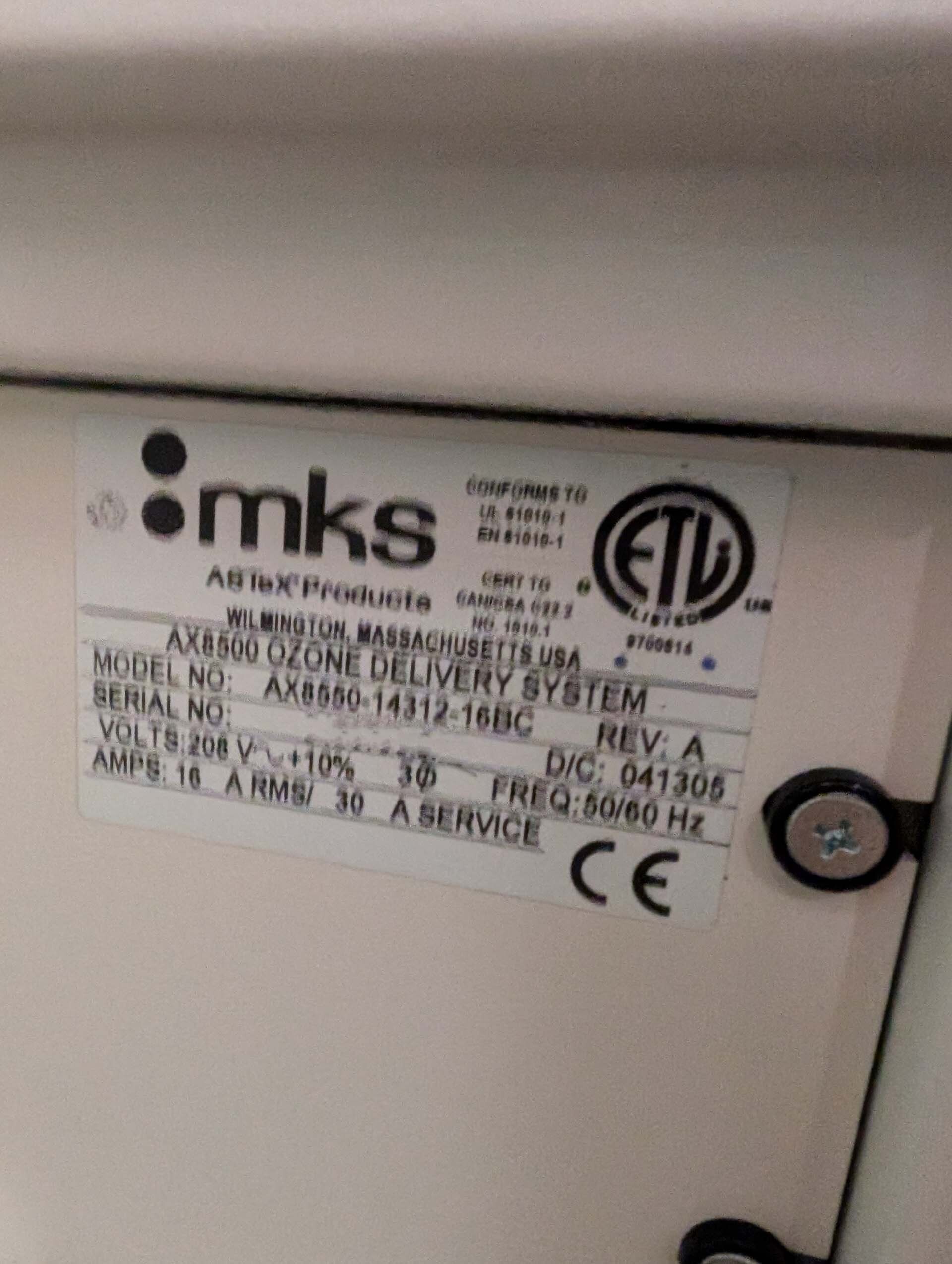 圖為 已使用的 MKS / ASTEX AX 8550-14312-16BC 待售