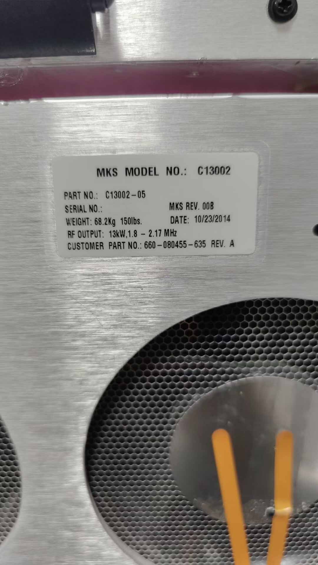 Photo Used MKS / ENI C13002-05 For Sale