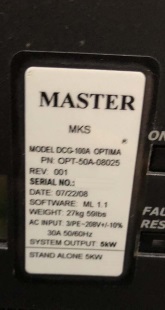 MKS / ENI DCG-100A Photo used MKS / ENI DCG-100A for sale