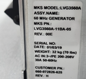 사진 사용됨 MKS / ENI LVG-3560A 판매용