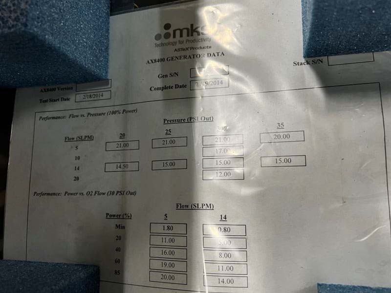 Photo Utilisé MKS AX 8403 À vendre
