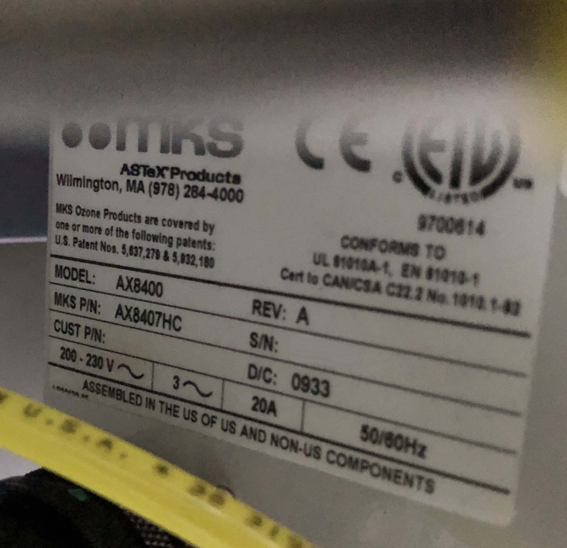 Photo Used MKS AX8575-12 For Sale