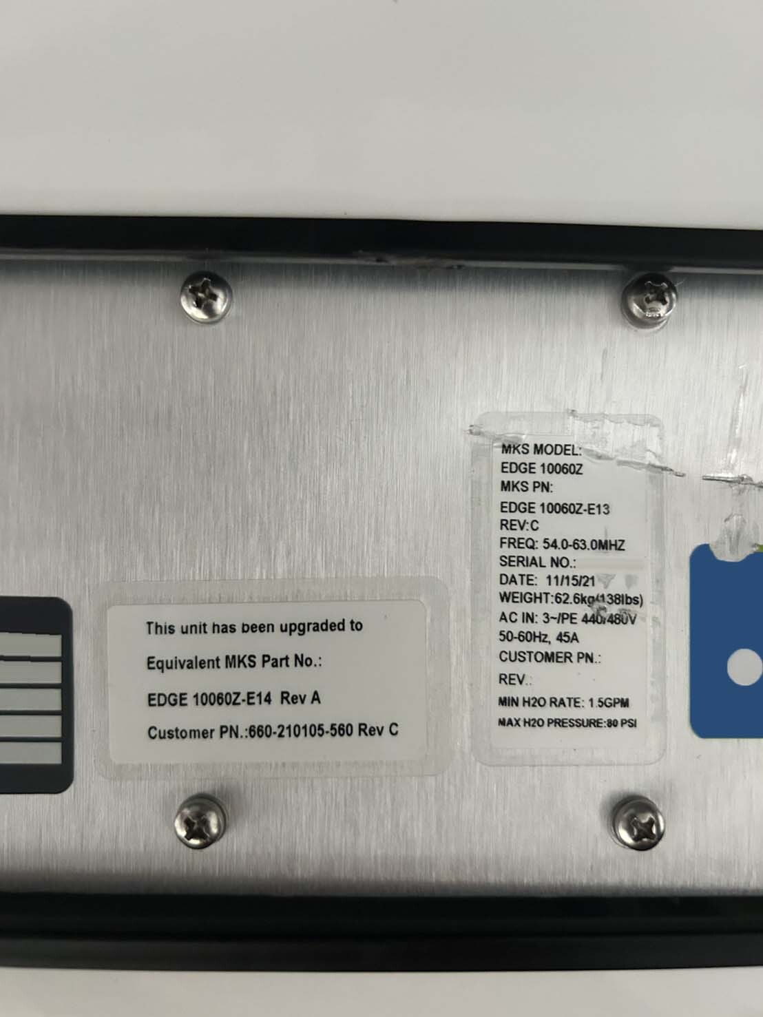 图为 已使用的 MKS EDGE 10060Z 待售