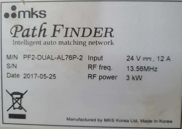 图为 已使用的 MKS PF2-Dual-AL76P-2 待售