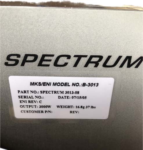 圖為 已使用的 MKS Spectrum B-3013 待售