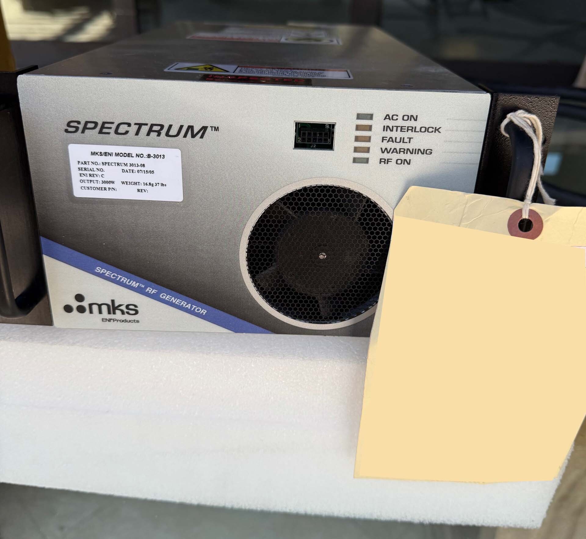 圖為 已使用的 MKS Spectrum B-3013 待售