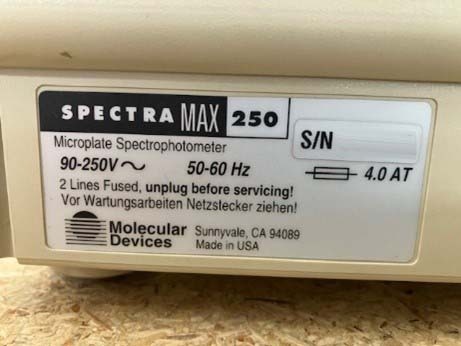 图为 已使用的 MOLECULAR DEVICES SpectraMax 250 待售