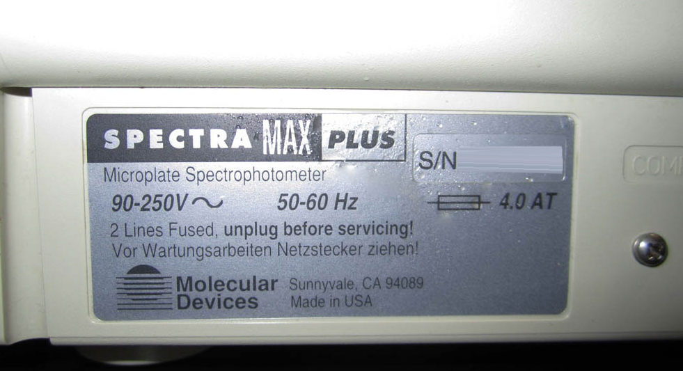 사진 사용됨 MOLECULAR DEVICES Spectramax Plus 판매용