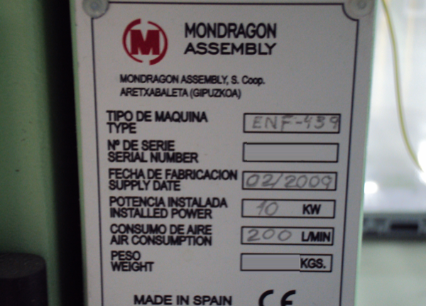 Photo Used MONDRAGON ASSEMBLY Lot For Sale