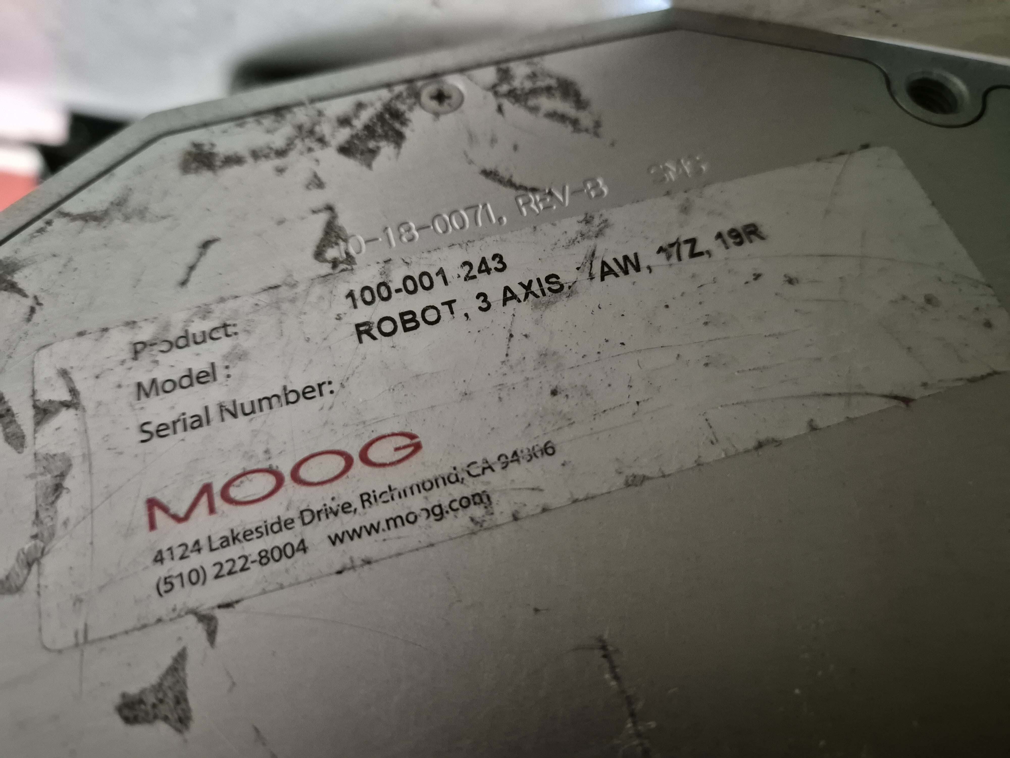 圖為 已使用的 MOOG 100-001 243 待售